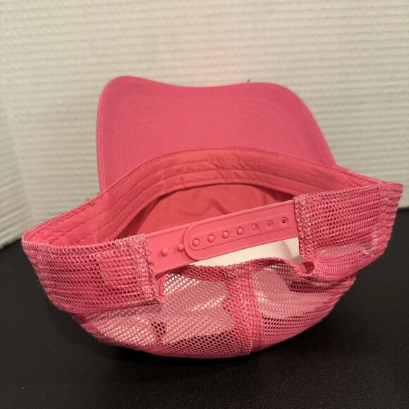 Wild Fable Flaming Heart Sherpa Hat Cap Snapback Adjustable Mesh Back Pink - Picture 5 of 7